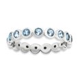 thumbnail image 1 of Bague Stackable Expressions March Swarovski en Argent Sterling Taille 9, 1 of 3