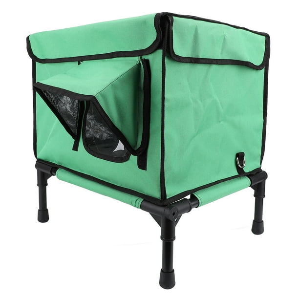 Casa Elevada Para Gatos Con Calefacción Para Exteriores, Casa Para Gatos Con Aislamiento Resistente A La Intemperie Para Invierno, Refugio De Invierno Para Animales Salvajes Con