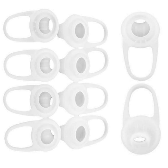 Replacement Silicone Ear Bud Gel Tips Cover Pads 10 PCS for Bluetooth in-Ear Headset Earpiece (Clear, Large)