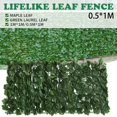 thumbnail image 3 of Washranp Artificial Ivy Privacy Fence Screen Green Leaf UV Grass Covering Privacy for Backyard Decor, 3 of 6