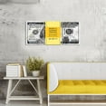 thumbnail image 2 of Hieng Dollar Money Canvas Wall Art Decor Vintage 100 Dollar Bill Motivational Poster Painting for Home Decor and Office Living Room Artwork Unframed, 2 of 6
