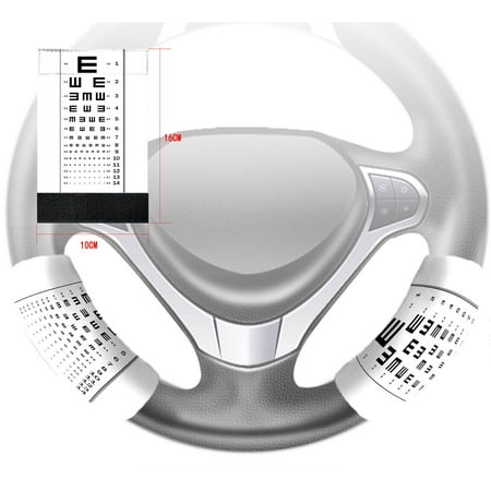 Hook Size Chart - YKCG Visual Chart Steering Wheel Cover Hook and Loop Covers Size 10x16cm Set of 2