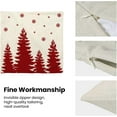 thumbnail image 6 of Christmas Pillow Covers 16x16 Inch Set of 2 White Red Christmas Tree Snowflakes Decor Throw Pillows Winter Xmas Holiday Outdoor Cushion Cases for Couch Bed Decorations, 6 of 6