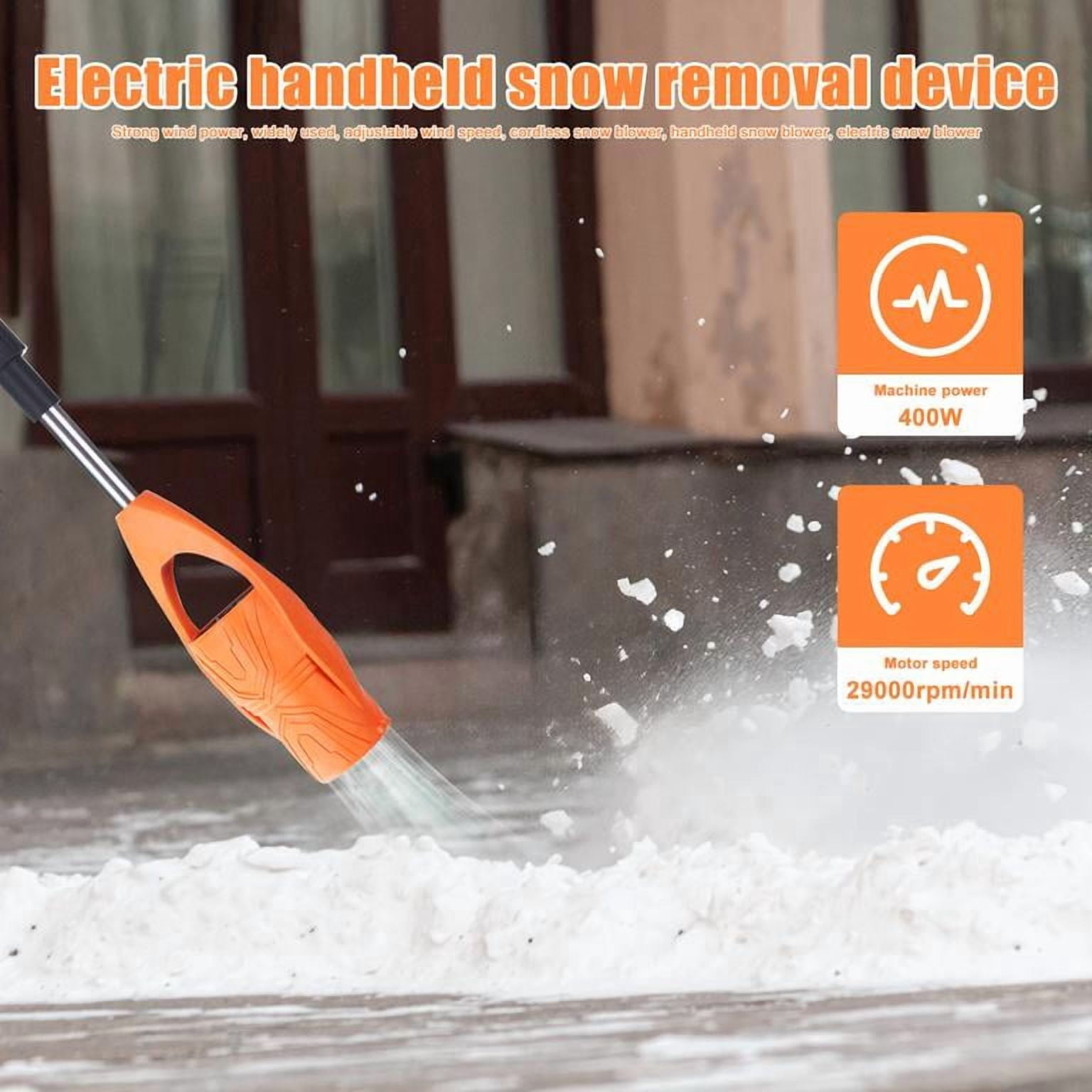 21V Cordless Leaf Blower, 520CFM 150MPH, Lightweight Handheld with Metal Extension Rod, for Lawn Garden Snow Dust