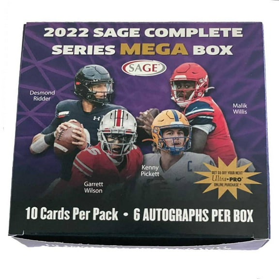 2022 Sage Hit Premier Draft Football Mega Box #30610
