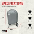er 22 Inch Charcoal Kettle Gray Grill Cover