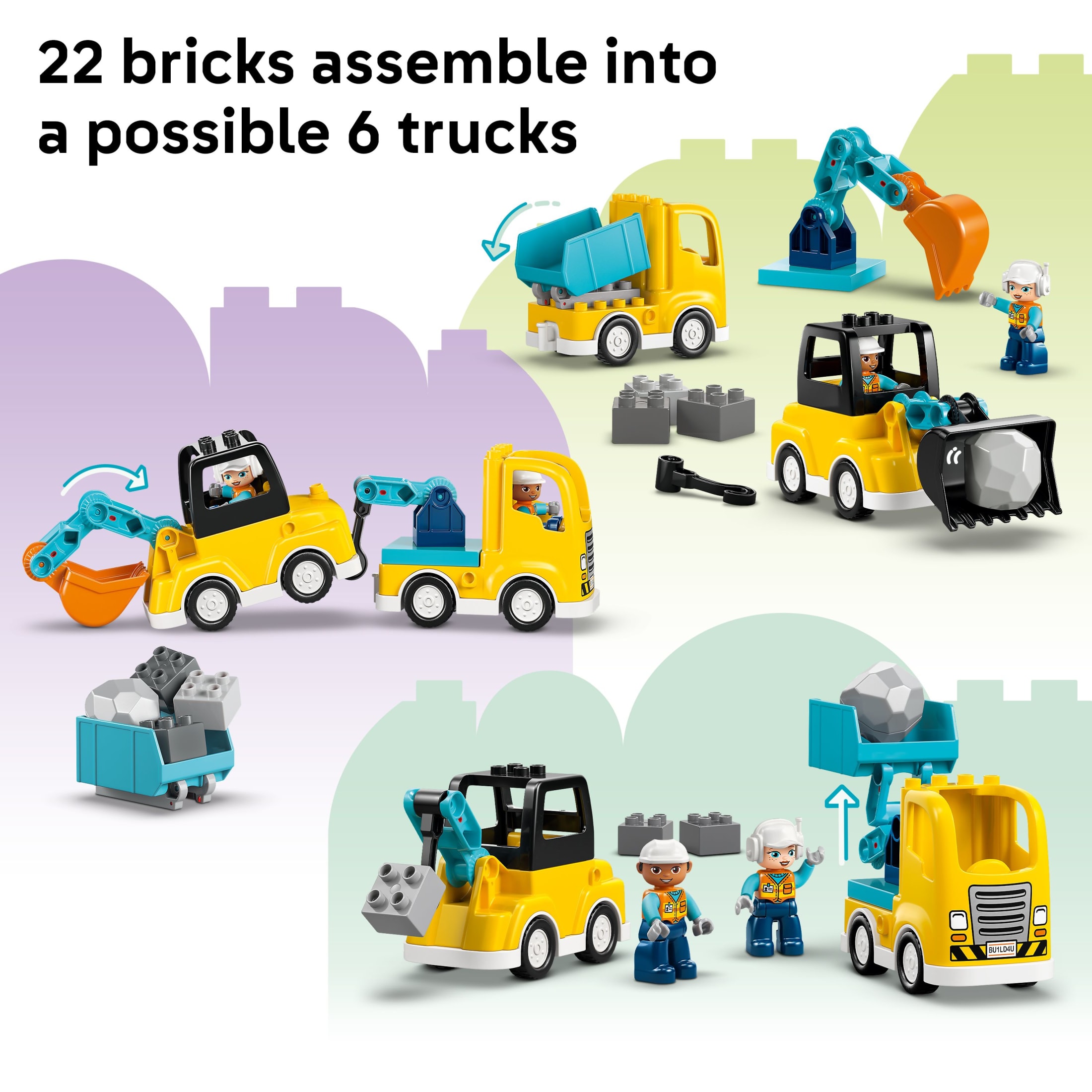 LEGO DUPLO Town 3 in 1 Construction Vehicles 10475 photo 5