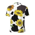 thumbnail image 4 of Rocae Sunflowers Country for Men's Short Sleeve Polo Shirt, Quick Drying Performance Moisture Wicking Sports Men's Golf Shirt, 4 of 9