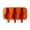 Orange, variant on Cute Silicone Ice Pop Molds - Homemade Maker - Easy Release Snowman Ice Pop Maker,Green - 19X12.5cm