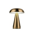 thumbnail image 3 of Craftmade - Marta 8.25 in. Brass Finish 1-Light Integrated LED, 2700/4500/6000K CCT 3-Way Touch Rechargeable Table Lamp with Shade, 3 of 4