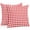 Red White, variant on Throw Pillow Covers 24x24 Inch Set of 2, Red White Plaid Waterproof Outdoor Pillow Covers, Modern Farmhouse Buffalo Check Gingham Decorative Cushion Pillowcases for Couch, Sofa, Bed, Garden, Patio