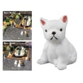 thumbnail image 1 of 1/64 pequeño perro modelo resina impresa mascota perro Dulldog juguetes tren construcción modelo coche Accessoires - Blanco sentado CUTICAT estatuillas diminutas en miniatura, 1 of 8