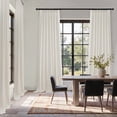 thumbnail image 3 of Topfinel Light Filtering Curtains Natural Pinch Pleated Drapes Back Tab Pinch Pleat Hooks Rings Window Treatments for Living Room Bedroom, Ivorybeige, 40x108 inch, 2 Panels, 3 of 11