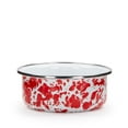 thumbnail image 2 of Golden Rabbit Enamelware Red Swirl Pattern - Set of 4 - 14 oz Soup Bowls - Golden Rabbit Enamelware, 2 of 4