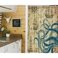 thumbnail image 3 of Funny Nautical Octopus Camper RV Shower Curtain for Travel Trailer Bathroom, Ocean Camping Fabric Stall Small Narrow Shower Curtains Set, Happy Camp Outdoor Decor Accessories with Hooks 47X64, 3 of 6