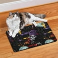 thumbnail image 2 of Cosmos Dog Food Mat, Space and Galaxy Aesthetic Pet Feeding Mat, Non-Slip Absorbent Pad, Star Constellation Design, Easy Clean, 2 of 3