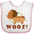 thumbnail image 3 of Inktastic Dachshund Hot Dog Funny Boys or Girls Baby Bib, 3 of 4