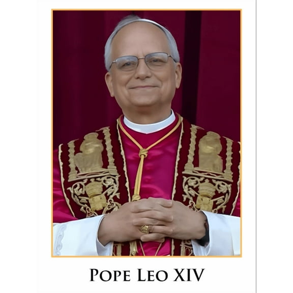 Pope Leo XIV LAMINATED Prayer Card, 3-pack