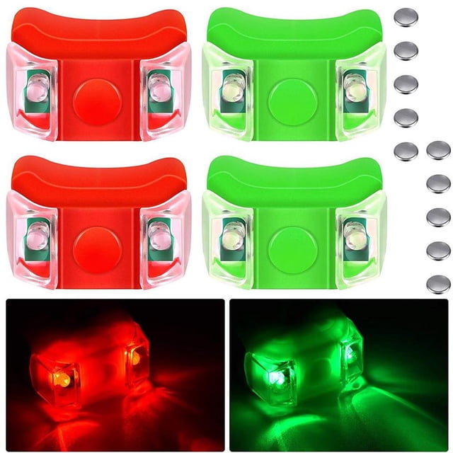Naiovety 4x luces de navegación para barcos fuertes y duraderas para lancha motora LED navegación para barcos para pesca en barco Ciclismo