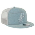 thumbnail image 3 of Men's New Era San Antonio Spurs Adventure Denim Split Panel 9FIFTY Snapback Trucker Hat, 3 of 6
