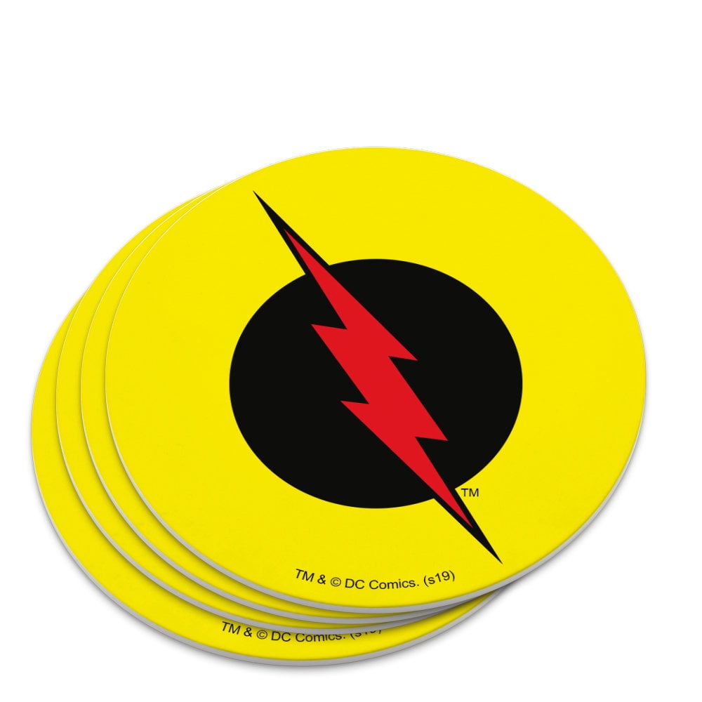 The Flash Reverse Flash Logo Novelty Coaster Set Walmart Com Walmart Com