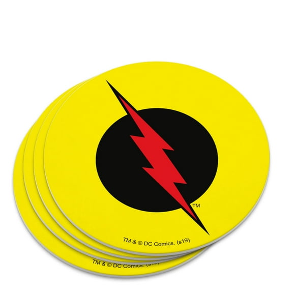 The Flash Reverse Flash Logo Novelty Coaster Set