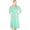 Green Collar, variant on JEFFRICO House Dresses for Women with Pockets - Lightweight Breathable Short Sleeve Muumuu & Nightgowns - Snap Front Housecoat and Dusters for Women Plus Size