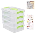thumbnail image 1 of Fourth Floor Storage Box 252316cm Transparent Visibility Storage Send Tool Grid 1pcs Sticker), 1 of 8
