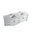 thumbnail image 3 of VSD 84in Double Sink Freestanding Bath Vanity in White with White Cultured Marble Top, 3 of 4