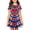 Z11-Red, variant on XINPING Summer Dress for Girls 4th Of July American Flag Printed Dresses Casual A-Line Short Sleeve Cute Tank Dresses Fashion Independence Day Round-Neck 4-13 Years