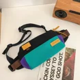 thumbnail image 2 of Riñoneras de nailon de colores contrastantes, bolsos cruzados para mujer 2024, riñoneras casuales de alta calidad para jóvenes, bolsas para mujeres, 2 of 5
