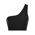 thumbnail image 4 of Lindreshi Sports Bras for Women High Impact Fashion Women Solid Color Sleeveless Cold Shoulder Casual Tanks Blouse Tops, 4 of 6