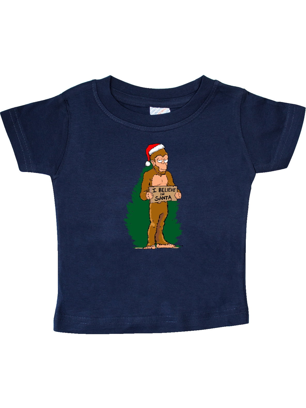 bigfoot santa shirt