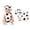 White, variant on YUNLIUU Baby Toddler Cow Outfits Kids Unisex Cozy Sleeveless Romper Bodysuit with Hat Socks Set Animal Boys Halloween,12-18 Months,White