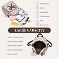 thumbnail image 4 of Mochila IHAYNER IHAYNER Bowknot de piel a la moda para niñas, color beige, 4 of 9