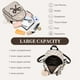 thumbnail image 4 of Mochila IHAYNER IHAYNER Bowknot de piel a la moda para niñas, color beige, 4 of 9