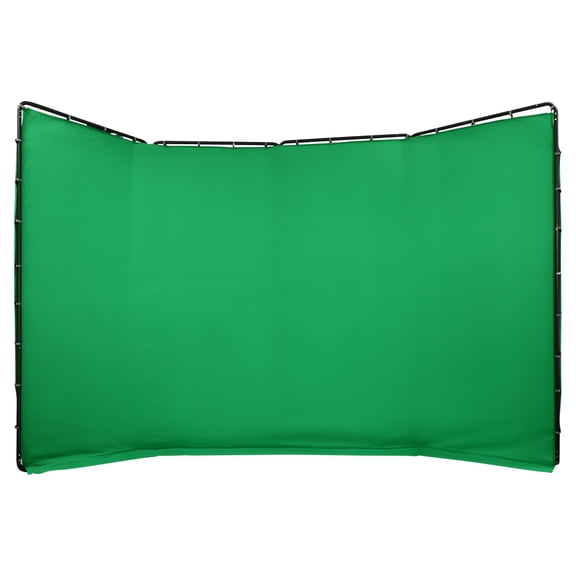 Portable Photography Backdrop Frame 4×2.4 m with Green Cloth & Carry Bag