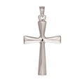 thumbnail image 2 of JewelStop .925 Sterling Silver Rhodium Tubular Cross Charm Pendant - 20x35mm, 2 of 5