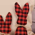 thumbnail image 5 of Hariumiu 2 Pcs Stuffed Fabric Bunnies Easter Table Top Rustic Farmhouse Decor Plush Carrot Bunny Decor Rabbit Decor Tall Vase for Desk Counter Tiered Tray Wedding Home Exquisite Soft Craft, 5 of 8