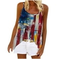 thumbnail image 2 of SMihono Hauts pour Femmes Débardeur pour Femmes Mode Débardeur d'Été pour Femmes à Col Rond Sans Manches Imprimé Décontracté Camisole Blouse Débardeurs pour Femmes Hauts d'Été pour Femmes, 2 of 5