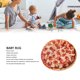 thumbnail image 3 of Alfombra Con Patrón De Pizza, Decoración De 5,2 Pies, Alfombra De Juego Esponjosa Para Bebé, Suave Y Exquisita, Para Sala De Estar Para Niños, 3 of 7