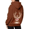 thumbnail image 5 of Christmas Hoodies for Women 2025 Long Sleeve Zip Up Reindeer Graphic Hooded Sweatshirt with Pockets Jacket Coat, 5 of 7