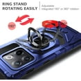 thumbnail image 5 of Nagebee Phone Case Compatible for OnePlus 10T 5G with Tempered Glass Screen Protector (Full Coverage), Full-Body Protective [Military-Grade], Magnetic Car Mount Ring Holder Heavy-Duty Case (Blue), 5 of 6