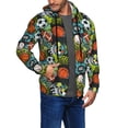 thumbnail image 2 of Naloa Balls Men’s Hoodies, Zip up Hoodie, Sweatshirts,Hoodies for Men Sizes S-3XL-X-Large, 2 of 5