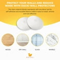 thumbnail image 4 of Ducki Wall Protectors - 2 Pack White - Self Adhesive, Reusable Solution for Stopping Wall Damage & Noise from Doors, Refrigerators & More in Your Home or Office - Durable, Shock Absorbent & Discreet, 4 of 7