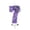 #003-Purple-Number 7, variant on YiJuHui Number Birthday Candles 0-9 Set, Purple Glitter Cake Topper Candles for Party Decor, Wax Candles with Sparkle for Milestone Celebrations