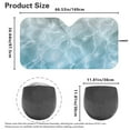 thumbnail image 4 of Yuyamidu Water Car Sun Shade Windshield Blue Sea Automobile Windshield Sun Shade for SUV Van Big Sedan Car Accessories Large Shade for Car Window, 4 of 7