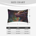 thumbnail image 3 of Fotbe Rainbow Scales Fantasy Dragon Pillow Cases - Envelope Closure - Luxury, Extra Soft, Cooling Pillow Covers - Wrinkle, Fade, Stain Resistant-20"x30", 3 of 8