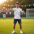 thumbnail image 5 of Zimjoy 2026 Mexico Soccer Jersey for Men Women Crew Neck Short Sleeve Aztec Calendar Graphic Short Sleeve Fan Shirt for Game Day Travel Streetwear and Casual Wear White S, 5 of 8