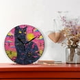 thumbnail image 2 of YAZAOO Decorative Wall Clock Size：25cm Neon Dreams Design Pattern Clock, 2 of 10